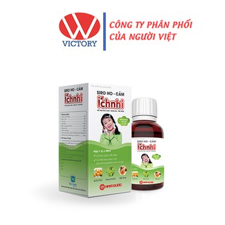 Siro Ho Cảm Ích Nhi (Lọ 90ml) - Giảm Ho, Tiêu Đờm, Tăng Cường Sức Đề Kháng Cho Bé - Victory Pharmacy