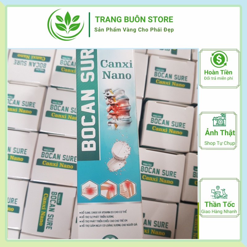 Viên sủi can xi tăng chiều cao calcium giảm loãng xương túp 20 viên