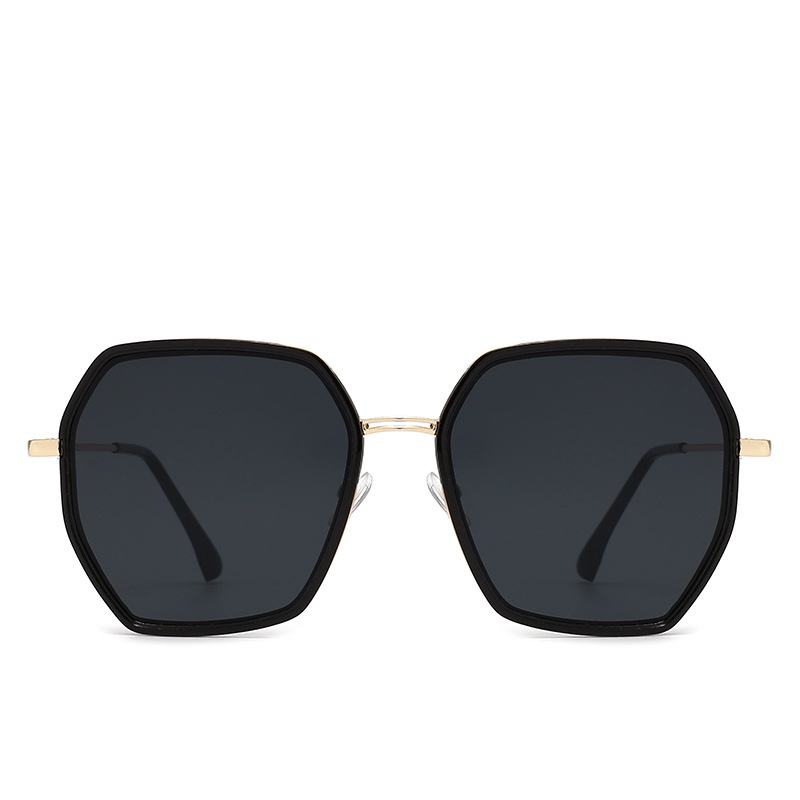 Kính Mát Thời Trang Hàn Quốc 2022 Gọng Lớn Tròng Đa Giác Màu Gradient Cá Tính Cho Nữ