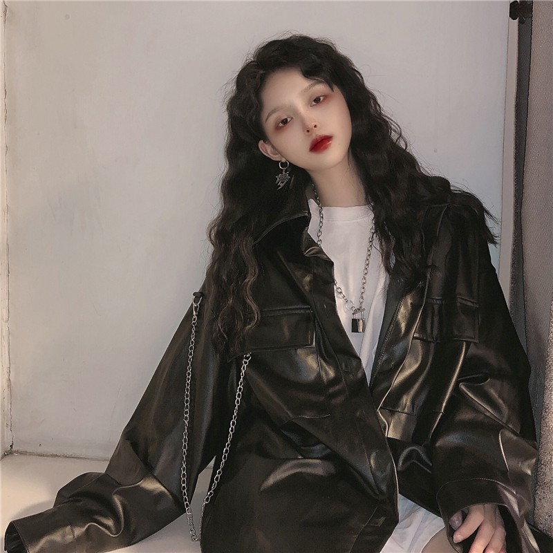 Áo khoác da cá tính