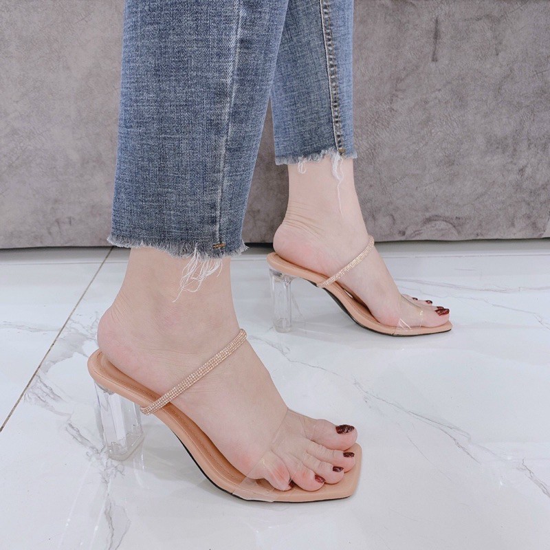 Guốc Mica 2 cầu quai đá và quai trong