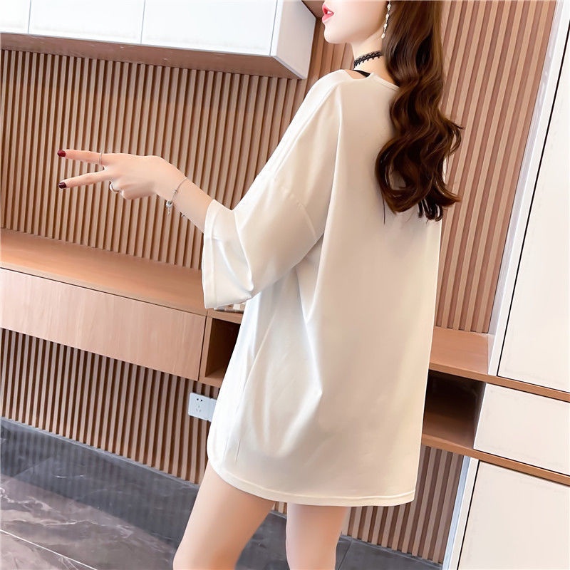 Áo thun áo phông nữ from rộng chất cotton co giãn size tới 70kg | BigBuy360 - bigbuy360.vn