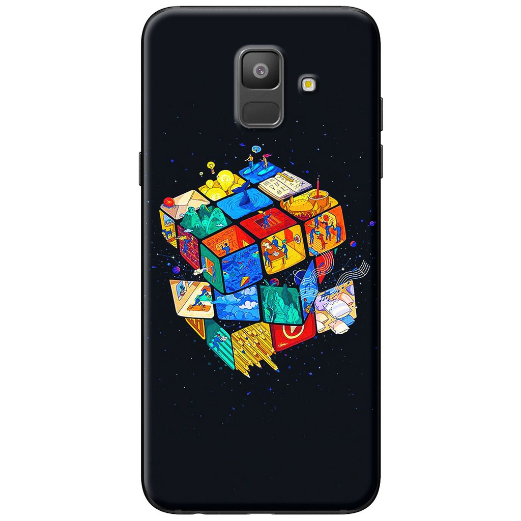 Ốp lưng nhựa dẻo Samsung Galaxy A5/A6/A7/A8/A9 2018 Rubik