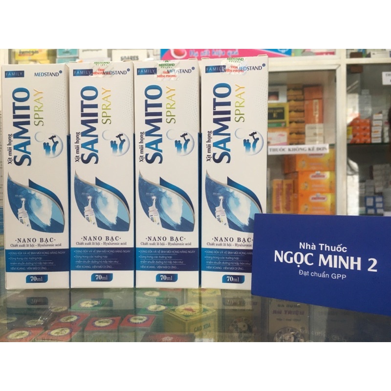 ✅ [Chính Hãng] Xịt mũi họng Samito Spray (Hộp 1 chai 70ml)