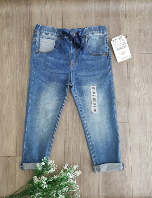 Quần bé trai & gái xanh lưng chun zara