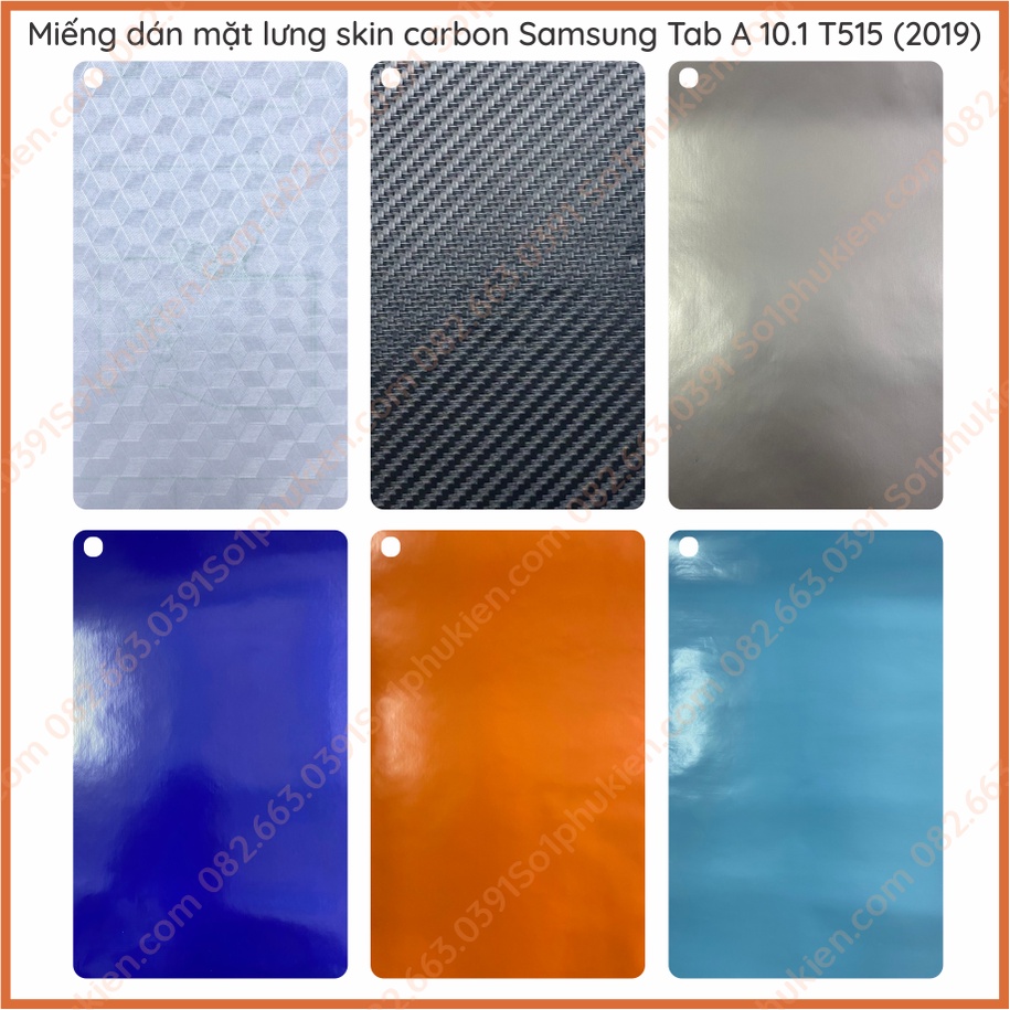 Miếng dán mặt lưng skin carbon Samsung Galaxy Tab A 10.1 T515 (2019)