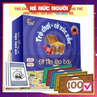 [SALE MÙA DỊCH] Board game-Đi tìm kho báu phần 1-Foxi-trò chơi gia đình tương tác phát triển tư duy và vui nhộn