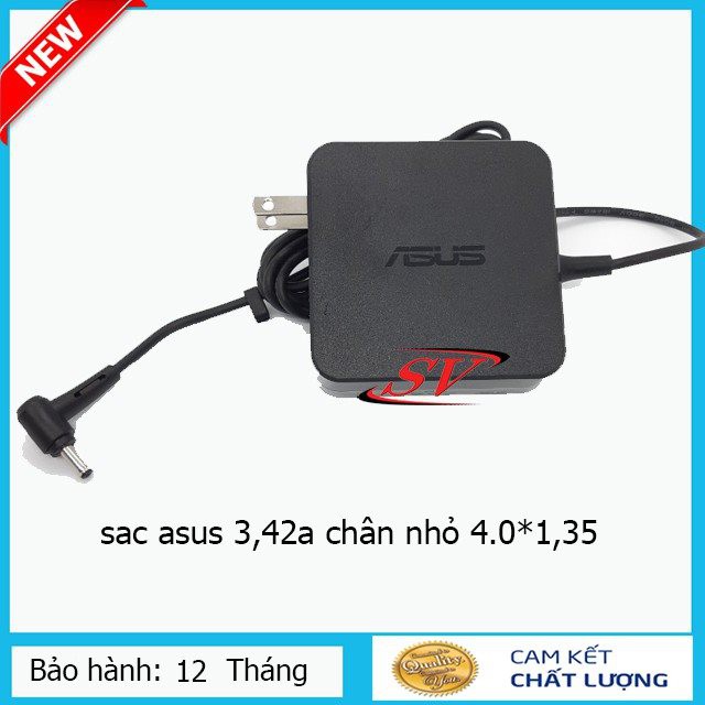 Sạc Laptop Asus  A510U  A540  K401 K401L K401LB 19V – 3.42A Sạc Vuông chân nhỏ 65W 4.0*1.35mm ZIN