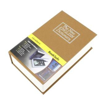 Két sắt mini cuốn sách từ điển dùng chìa 12*5*9cm