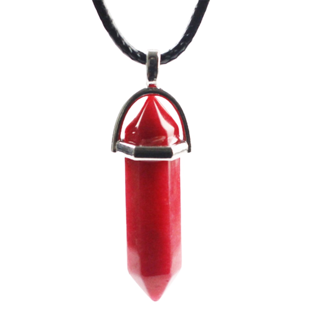 Vòng cổ Mặt Đá Lục Giác Tự Nhiên Độc Đáo Cho Nữ