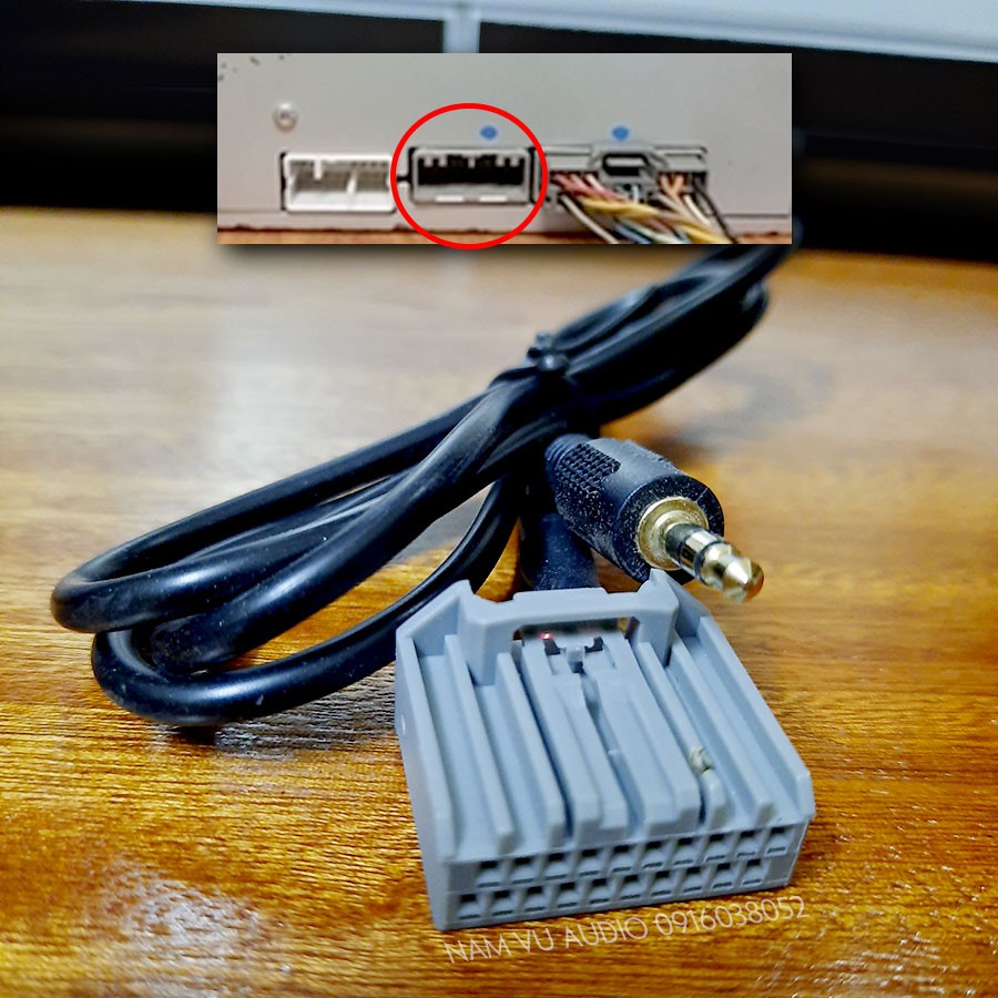 Dây Jack AUX 20PIN cho đầu CD HONDA - CRV và CIVIC