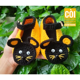 Set nón & giày chuột vàng cho bé