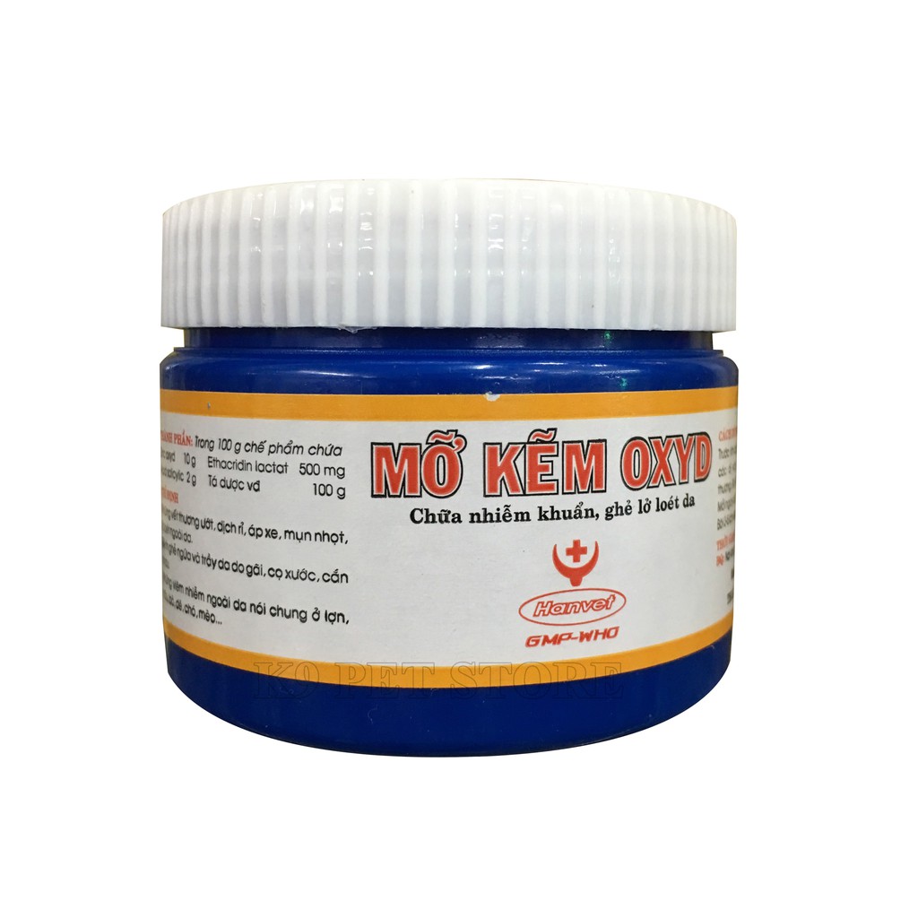 Mỡ kẽm oxyd cho chó mèo