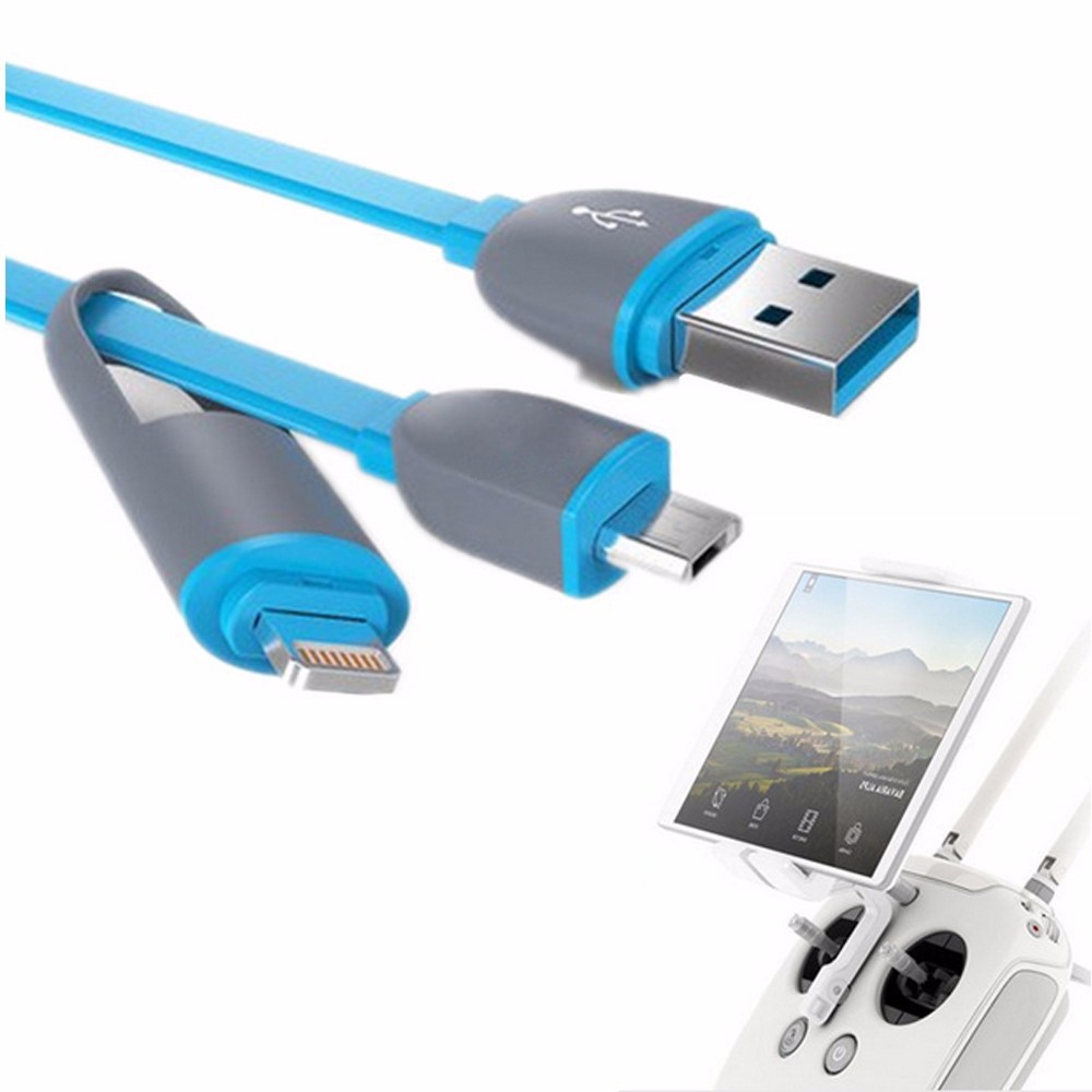 Dây Cáp Micro Usb 2 Trong 1 Gắn Móc Treo Dành Cho Điện Thoại