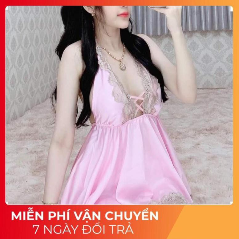 Váy Ngủ Nữ, Đầm Ngủ Sexy Quảng Châu Vải Satin <60kg | BigBuy360 - bigbuy360.vn