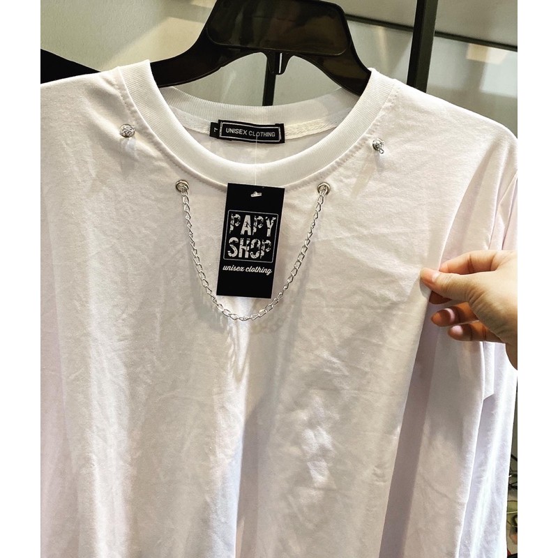 Tay dài rách Unisex kèm chain xích ( có video) | BigBuy360 - bigbuy360.vn