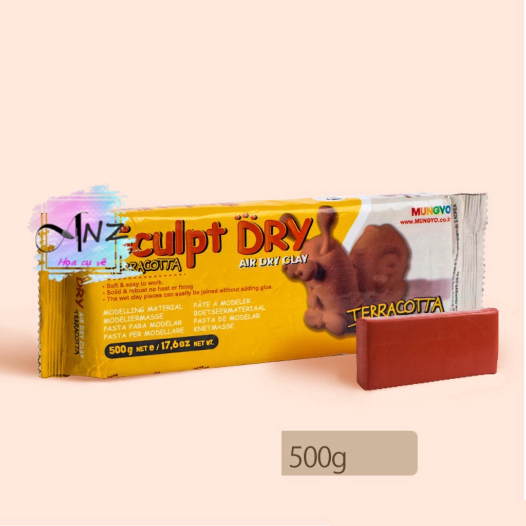 Đất sét tự Khô Mungyo 500gam, Mungyo Air Dry Clay 500gam