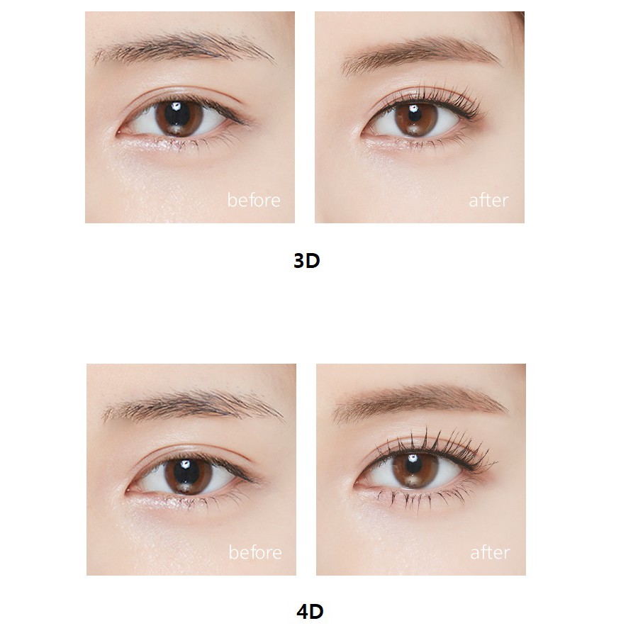 [Hàng mới về] Mascara Missha 3D/4D 7g Chuốt Dày Mi Cao Cấp