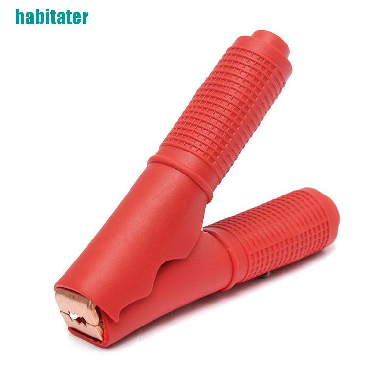 Set 2 Kẹp Cá Sấu Thử Pin Xe Hơi Màu Đỏ + Đen
