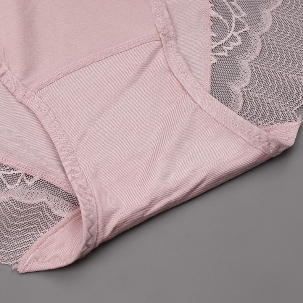 QUẦN LÓT NỮ COTTON CẠP CAO PHỐI REN GEN BỤNG - QUẦN CHÍP NỮ CAO CẤP- FLQ48 | BigBuy360 - bigbuy360.vn