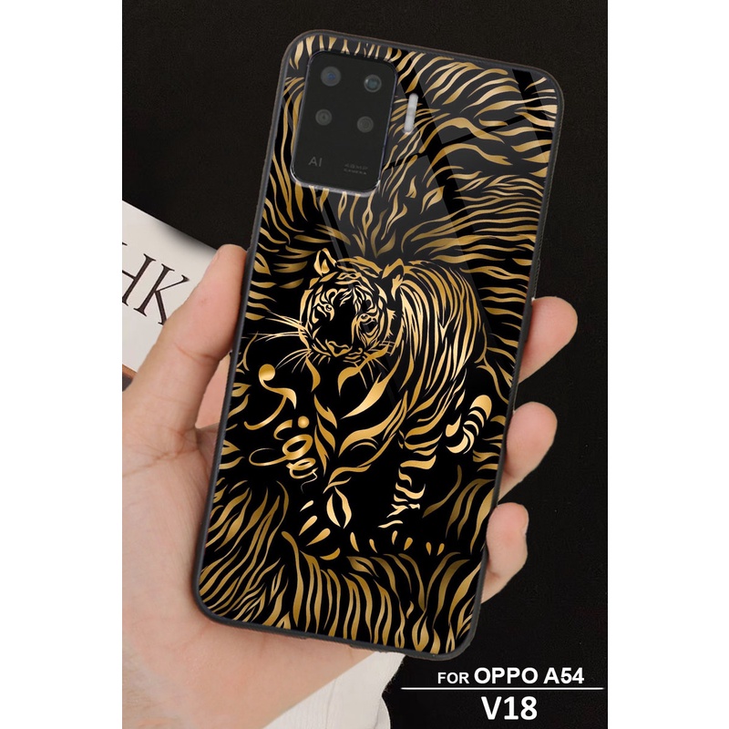 ỐP LƯNG OPPO A54 hình rồng vàng,sói,hổ,báo,ngựa cực ngầu