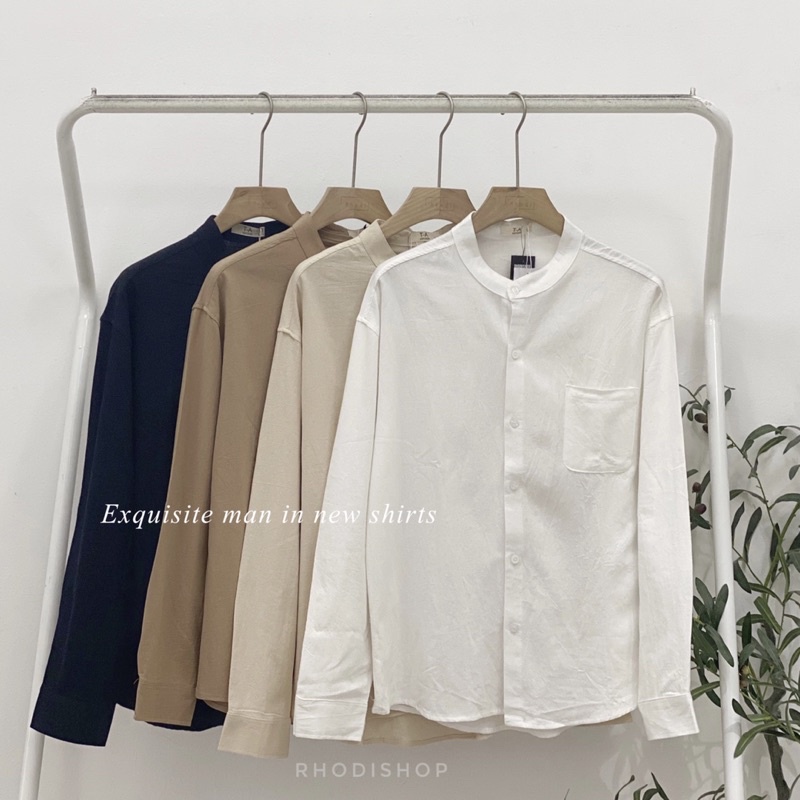 Sơ Mi Cổ Trụ Kim Mã Mới RHODISHOP