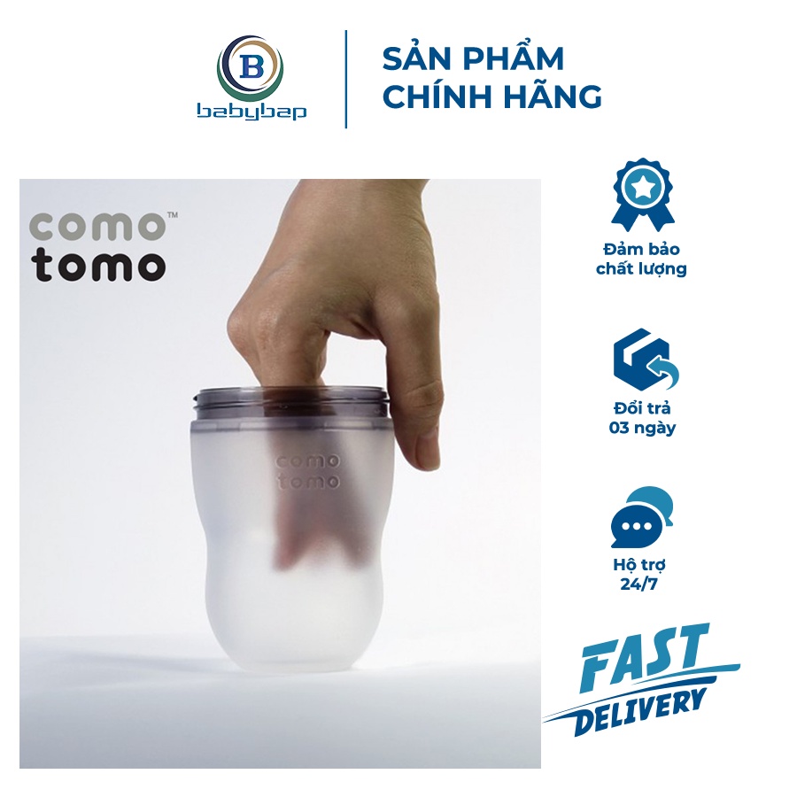 Bình Sữa Silicone Comotomo 250ml Mềm Mại, Trơn Mịn