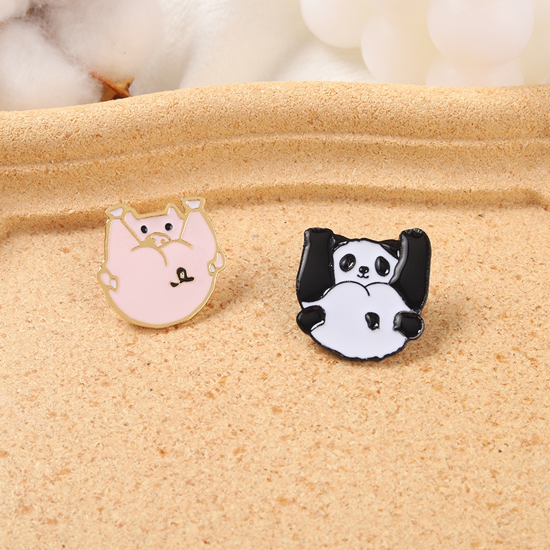 Ghim cài áo QIHE JEWELRY hình động vật hoạt hình xinh xắn