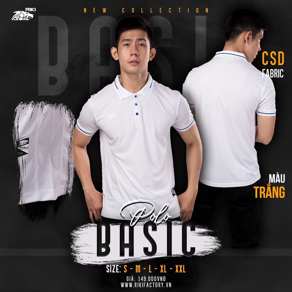 Áo Thun Thời Trang Nam Nữ - Áo Polo Chính Hãng Riki Basic - Mẫu Mới Nhất 2022