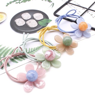 Dây cột tóc, buộc tóc hình bông hoa đá (BT 74)