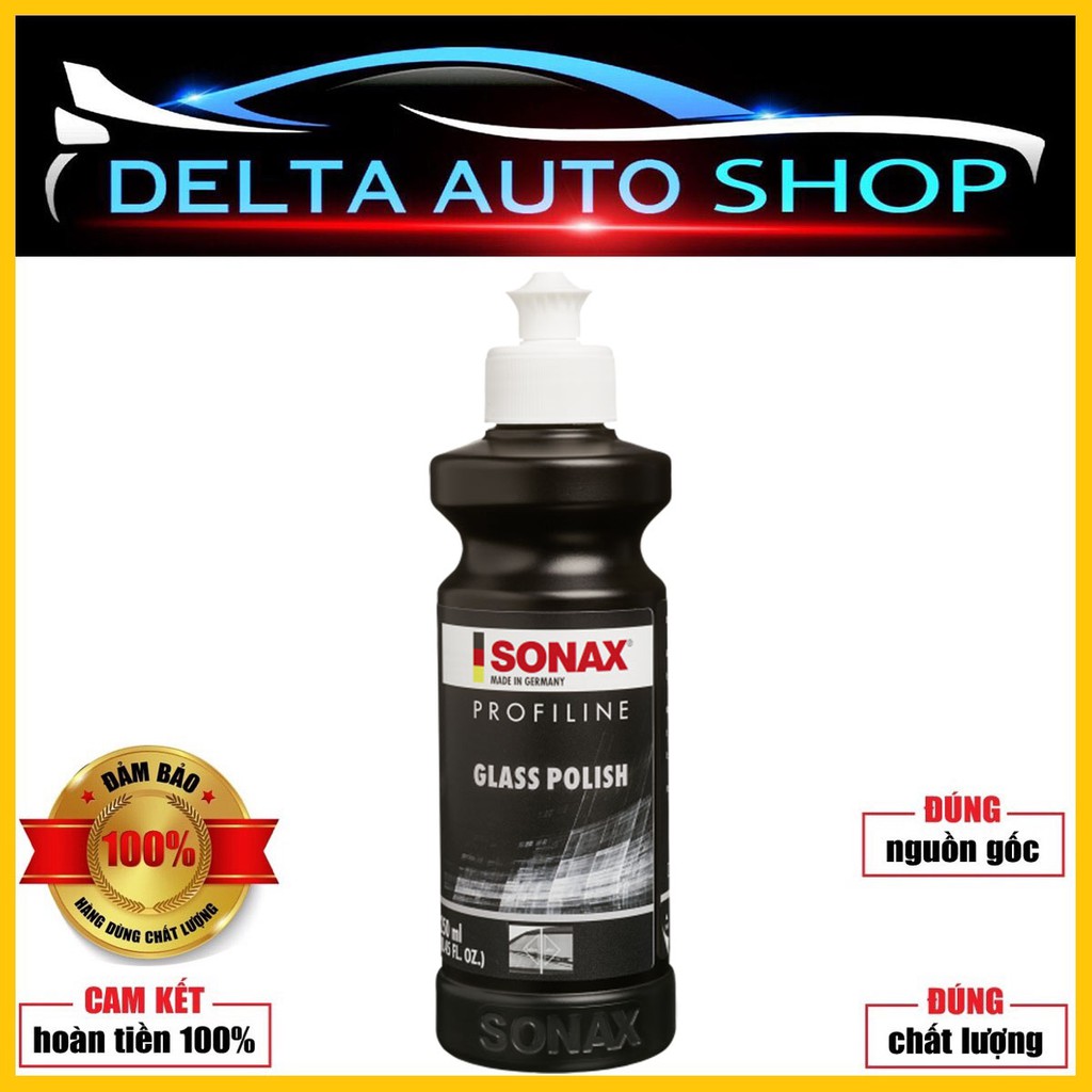 Kem đánh bóng xóa xước kính Ô TÔ Sonax ProfiLine Glass polish 250ml (Dùng Máy)