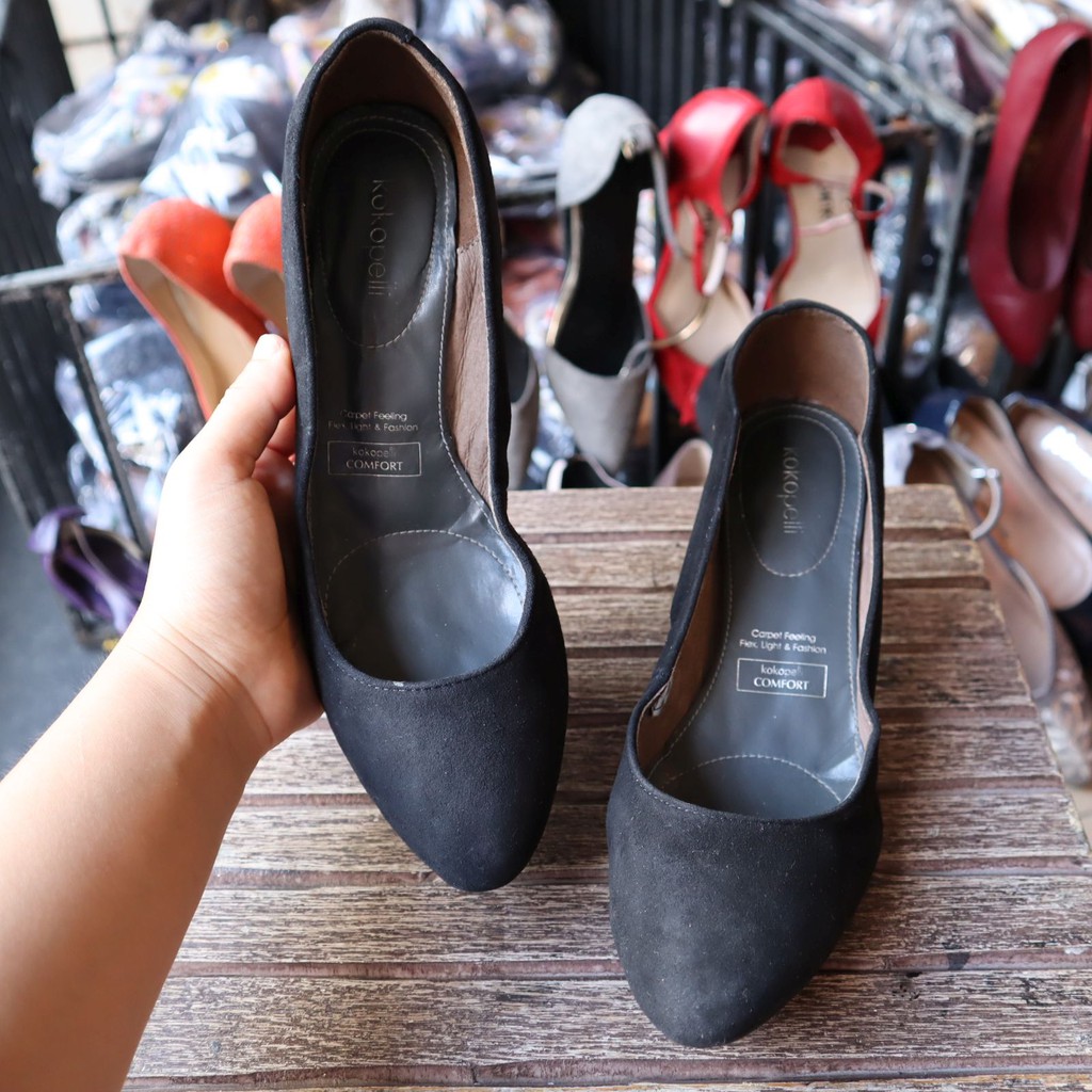 SIZE 38 - GIÀY CAO GÓT 6CM DA THẬT HIỆU  CỦA NHẬT GIA CÔNG VIETNAM - HÀNG SECOND HAND ĐÃ QUA SỬ DỤNG