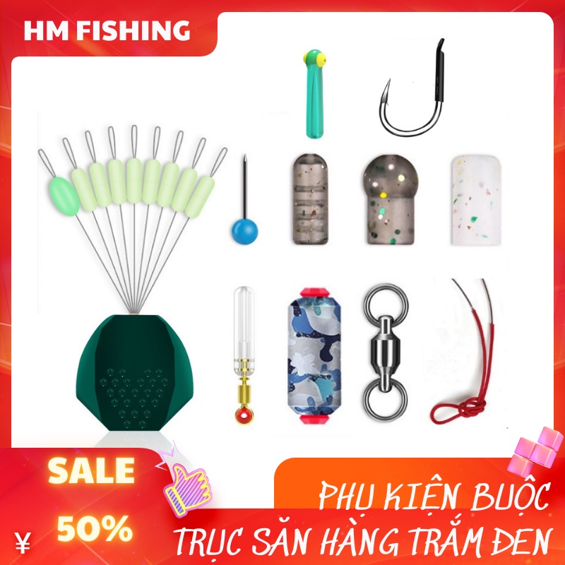 [Chính hãng] Vỉ 12 Phụ Kiện Buộc Trục Săn Hàng Trắm Đen Siêu Cấp -Hoài My Fishing