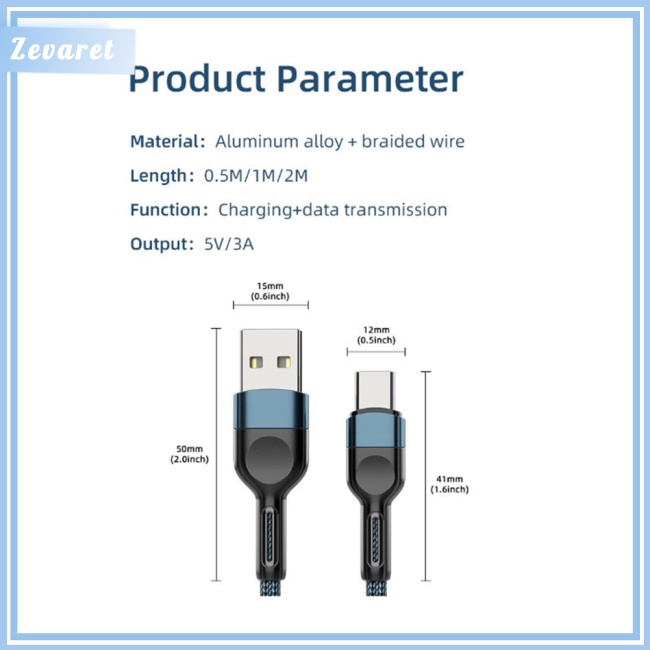 Cáp Sạc Nhanh Type-c Chống Trượt Cho Android Ios Huawei