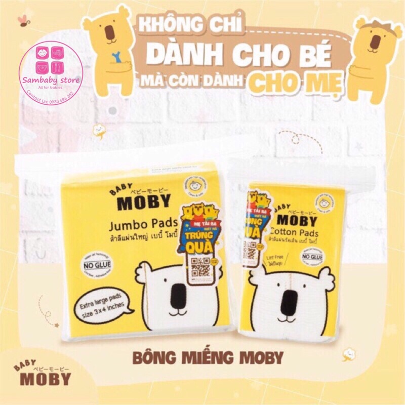 Bông Miếng Đa Năng MOBY Chính Hãng Nhập Khẩu Pháp