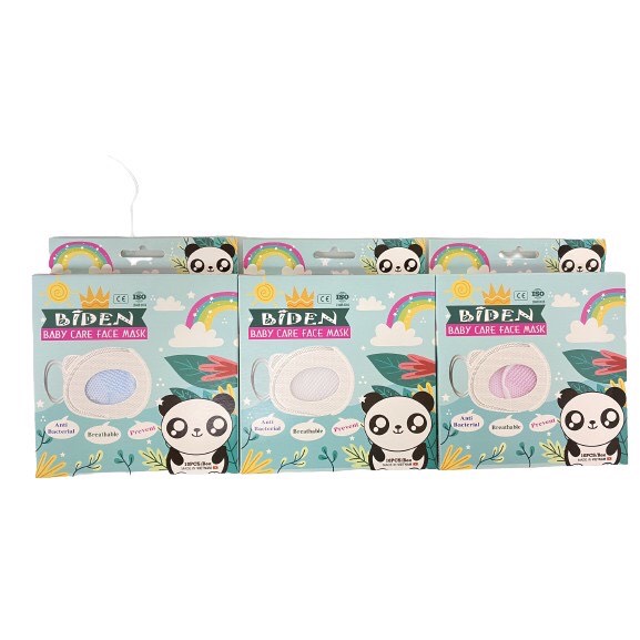 Combo 10 cái Khẩu Trang Trẻ Em 3D Mask Hình Gấu Panda BIDEN