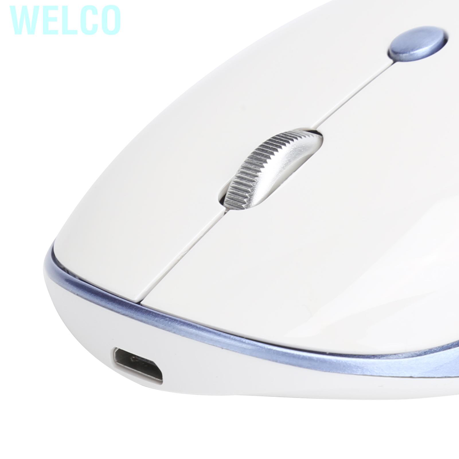 Welco Wireless Mouse 3‑Speed DPI Adjustable Optical Computer External Device with USB Receiver