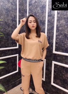 Bộ đũi lửng dior đũi mát