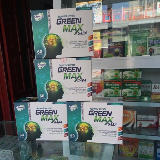 Green Max Gaba hộp 60 viên ( Ginkgo biloba bổ não) | Thế Giới Skin Care