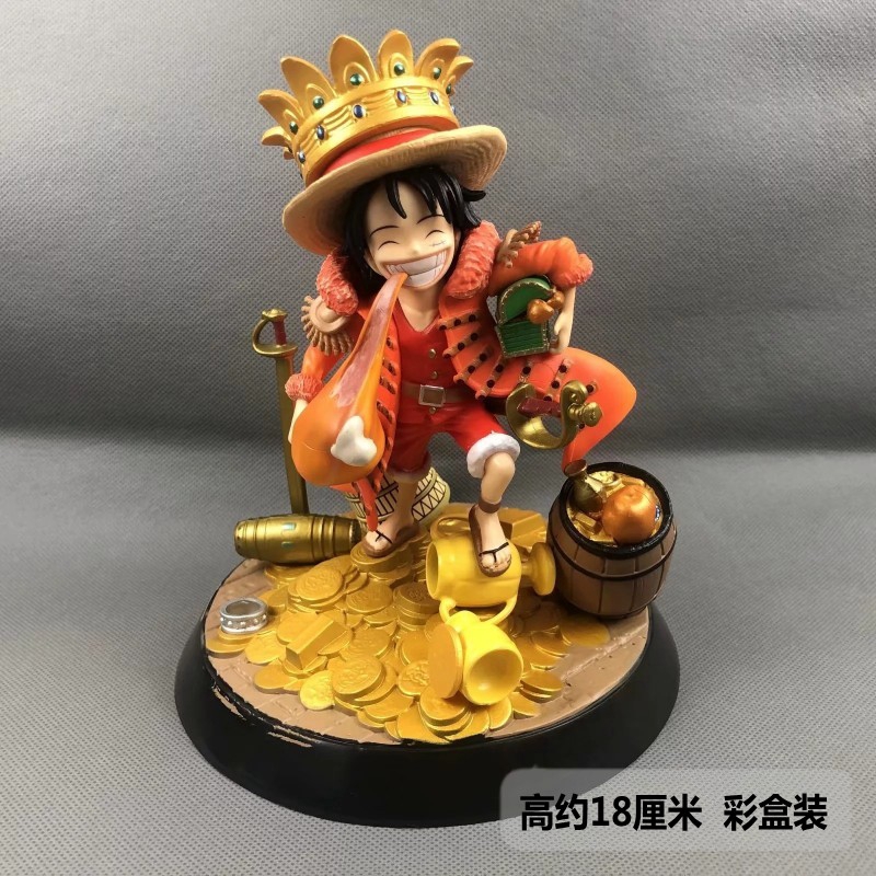 Mô hình Figure One piece Chibi Băng mũ rơm Luffy Zoro Usopp Sanji Nami Chopper Robin Franky Brook - Kunder Shop