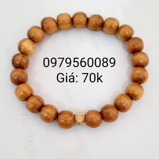 Vòng dâu tằm cho người lớn mix bi vàng
