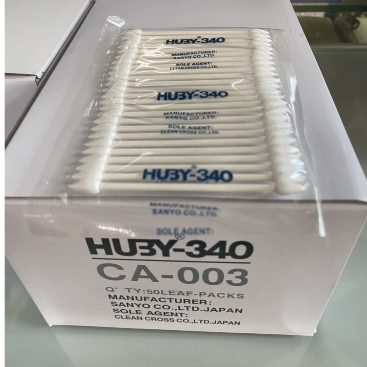 Tăm bông phòng sạch Huby 340 CA002,CA003,BB001,BB002,BB003,BB012,BB013 dùng để vệ sinh bản mạch