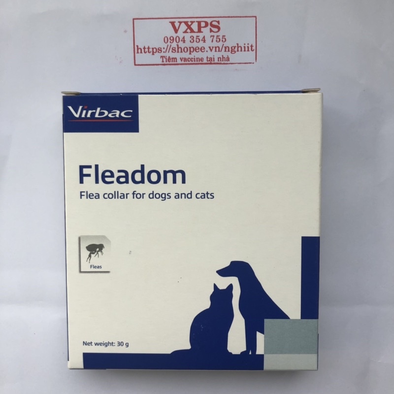 [Mã PET50K giảm Giảm 10% - Tối đa 50K đơn từ 250K] Vòng đeo cổ Fleadom phòng trị ve, bọ chét trên chó mèo