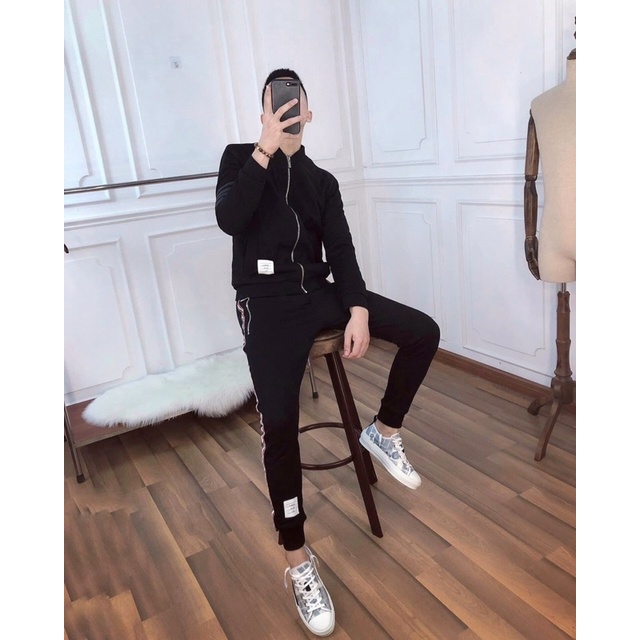 bộ nỉ nam thu đông bộ vạch ,bộ thể thao nam vạch đỏ