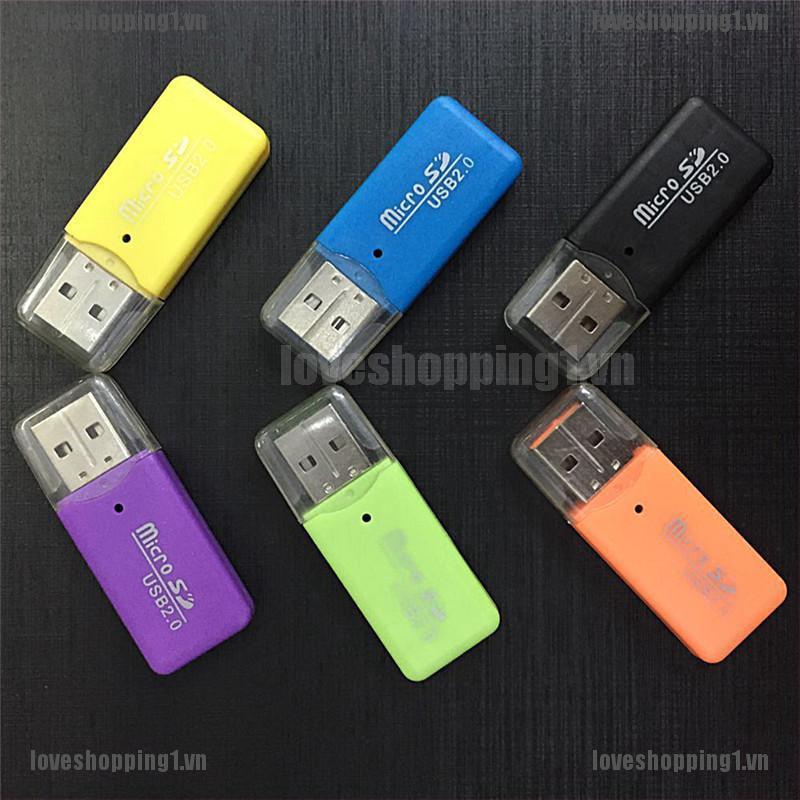 Đầu Đọc Thẻ Nhớ Mini Usb Sd / Mmc 480mbps Cho Máy Tính / Laptop