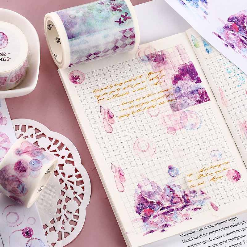 Băng dính washi tape trang trí planner WST131