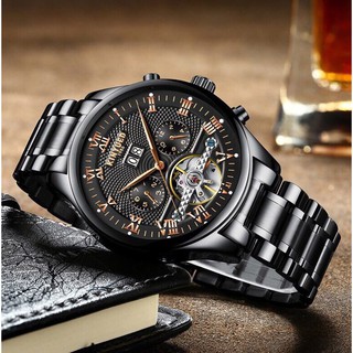 Đồng hồ nam Kinyued dây inox máy automatic
