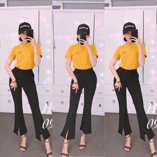 Mã quần loe xẻ trước 🔆