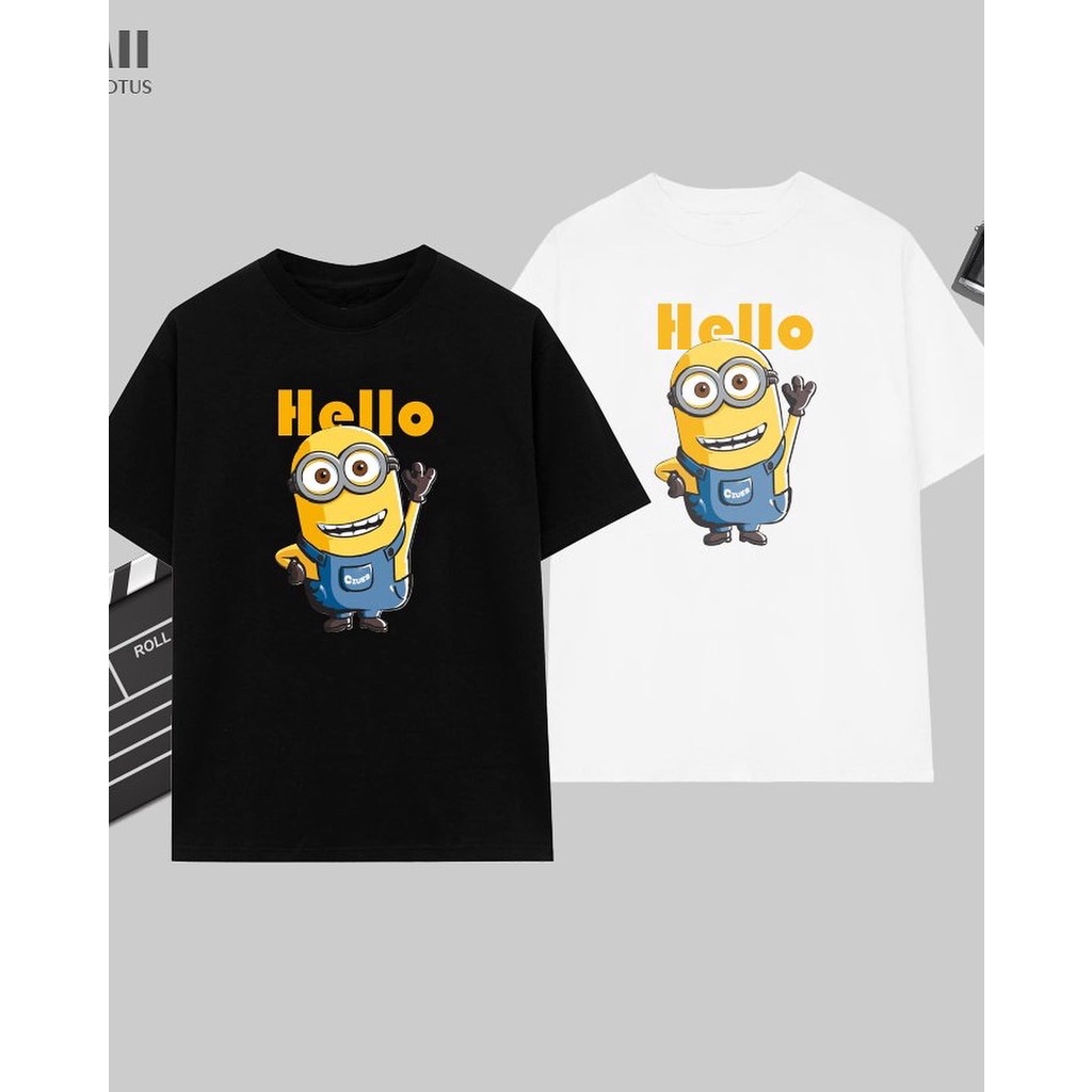 Áo thun Logo brand Minion tay lỡ form rộng UNISEX_ Dành cho cả Nam ...