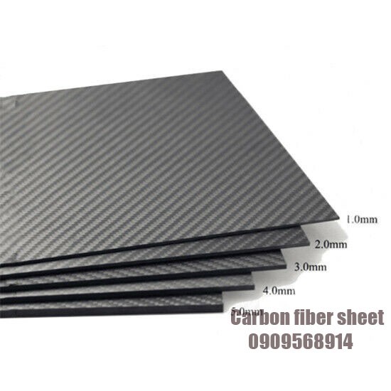 Carbon fiber dạng tấm 250x300mm chuyên dùng cho trang trí đồ chơi máy bay cano xe ô tô điều khiển